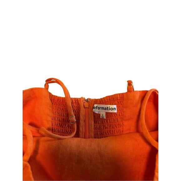 Reformation Orange Maxi Dress - Picture 8 of 11